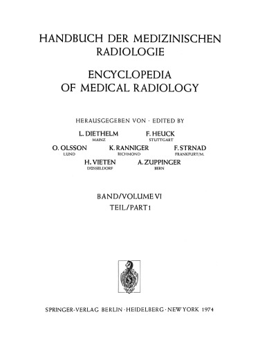 Röntgendiagnostik der Wirbelsäule Teil 1 / Roentgendiagnosis of the Vertebral Column Part 1