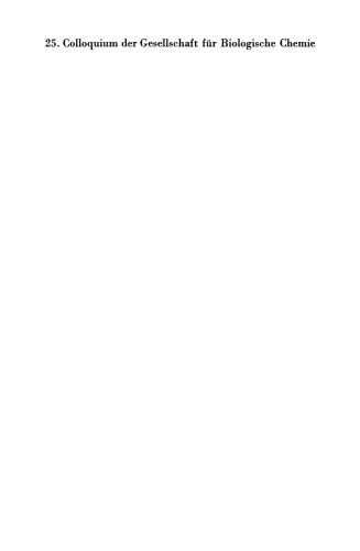 Biochemistry of Sensory Functions