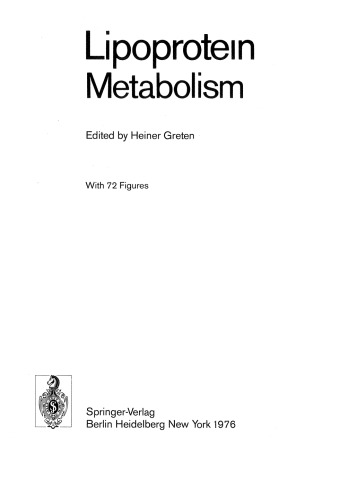 Lipoprotein Metabolism