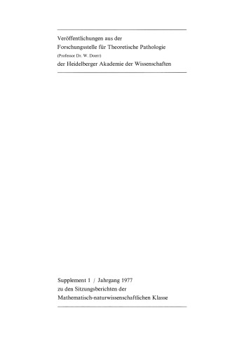 Das Problem der Diagnose und ihre operationale Darstellung in der Medizin