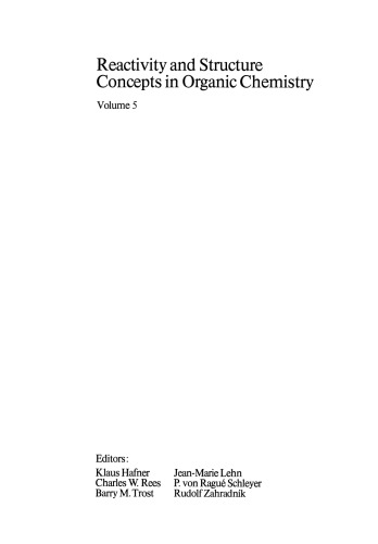Theory of Organic Reactions