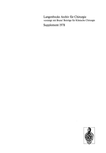 95. Kongreß der Deutschen Gesellschaft für Chirurgie, München, 3. bis 6. Mai 1978