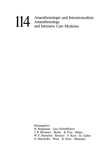 Zur funktionellen Beeinflussung der Lunge durch Anaesthetica