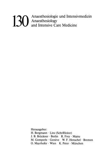 25 Jahre DGAI: Jahrestagung in Würzburg, 12. – 14. Oktober 1978