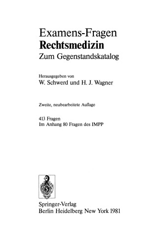 Rechtsmedizin: Zum Gegenstandskatalog