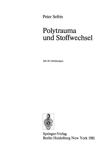 Polytrauma und Stoffwechsel