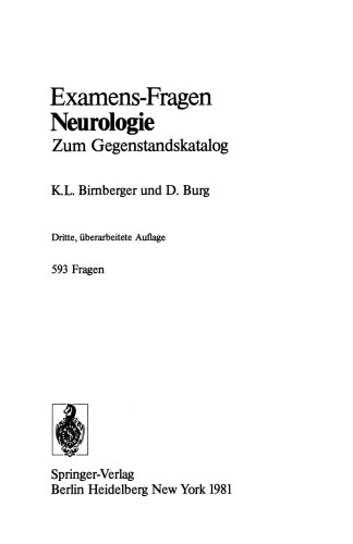 Neurologie: Zum Gegenstandskatalog