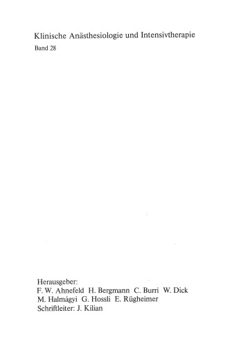 Der Risikopatient in der Anästhesie: 3. Stoffwechselstörungen