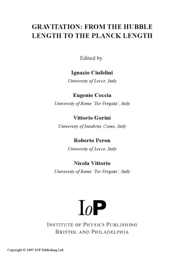 Gravitation: from the Hubble length to the Planck length