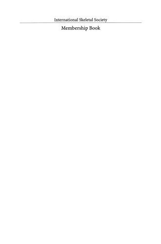 International Skeletal Society Membership Book