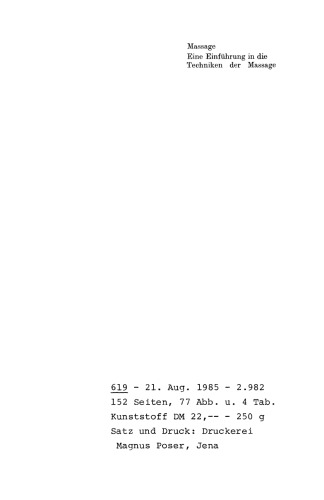 Massage: Eine Einführung in die Techniken der Massage