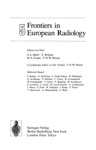 Frontiers in European Radiology