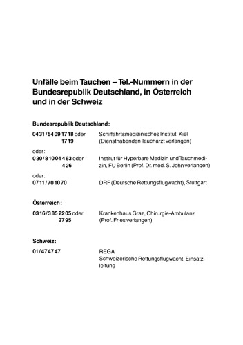 Handbuch für Tauchunfälle