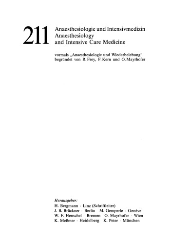 Die Beatmung mit Helium-Sauerstoff und Stickstoff-Sauerstoff-Gemischen