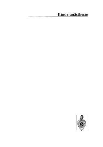 Anästhesie bei Früh- und Neugeborenen