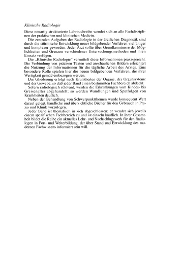 Herz Grosse Gefässe: Diagnostik mit bildgebenden Verfahren