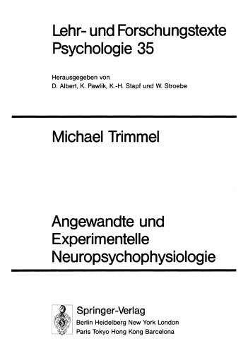 Angewandte und Experimentelle Neuropsychophysiologie
