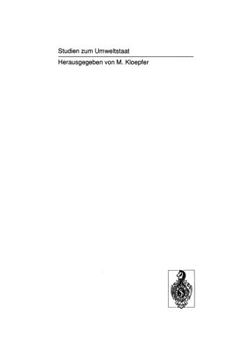 Handeln unter Risiko im Umweltstaat