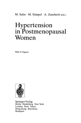 Hypertension in Postmenopausal Women