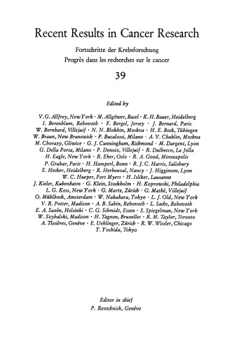 Current Problems in the Epidemiology of Cancer and Lymphomas