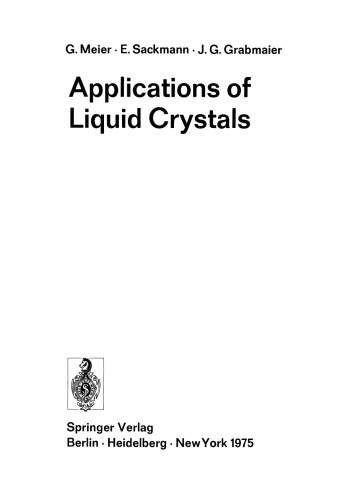 Applications of Liquid Crystals