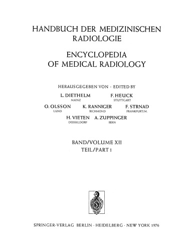 Röntgendiagnostik der Leber und der Gallenwege Teil 1 / Roentgen Diagnosis of the Liver and Biliary System Part 1