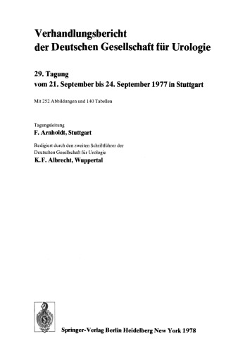 29. Tagung vom 21. September bis 24. September 1977 in Stuttgart