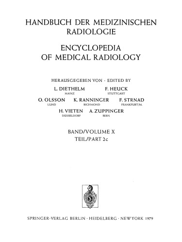 Röntgendiagnostik des Herzens und der Gefässe / Roentgen Diagnosis of the Heart and Blood Vessels