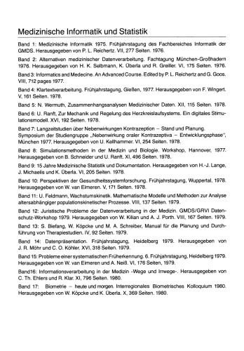 Biometrie — heute und morgen: Interregionales Biometrisches Kolloquium 1980 der Deutschen Region und Region Österreich — Schweiz der Internationalen Biometrischen Gesellschaft München, 17.–20. März 1980