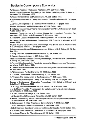 Steuern, Steuerreform und Einkommensverteilung