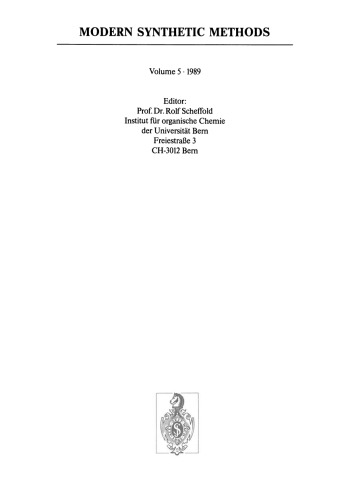 Modern Synthetic Methods 1989