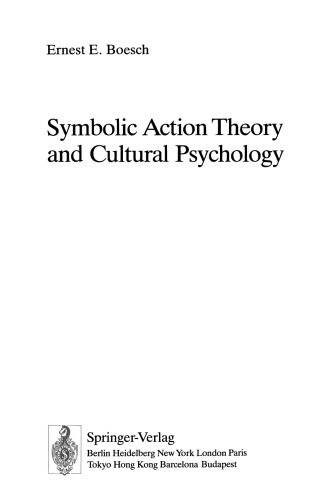 Symbolic Action Theory and Cultural Psychology