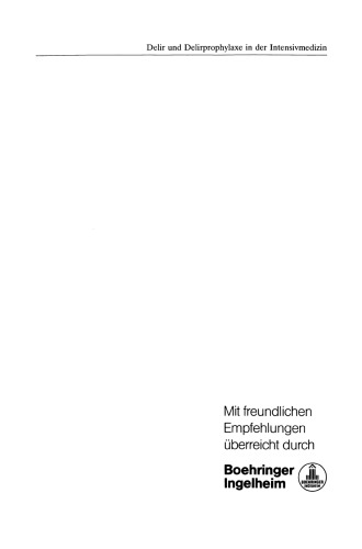 Delir und Delirprophylaxe in der Intensivmedizin: Eine Standortbestimmung