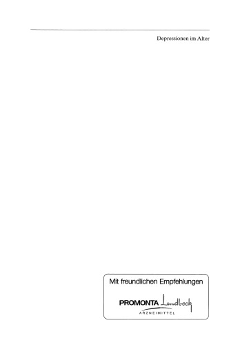 Depressionen im Alter