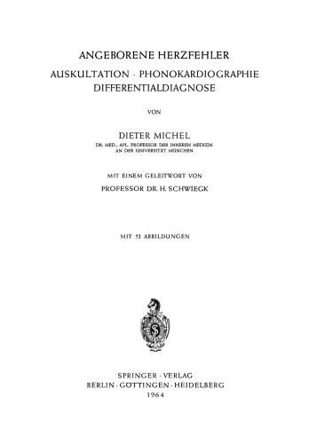 Angeborene Herzfehler: Auskultation · Phonokardiographie Differentialdiagnose