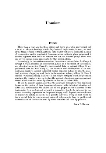Uranium · Plutonium Transplutonic Elements