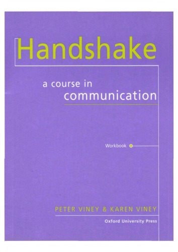 Handshake: Workbook: A Course in Communication