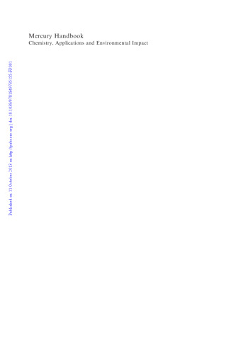Mercury Handbook: Chemistry, Applications and Environmental Impact