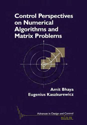 Control perspectives on numerical algorithms and matrix problems