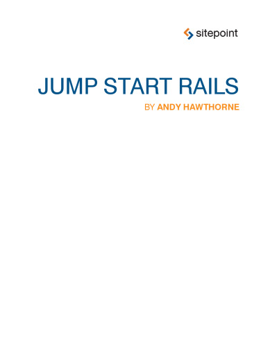 Jump Start Rails