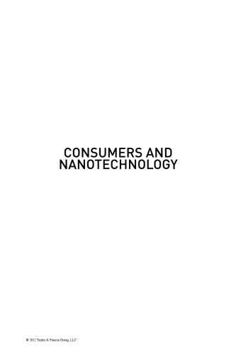 Consumers and Nanotechnology: Deliberative Processes and Methodologies