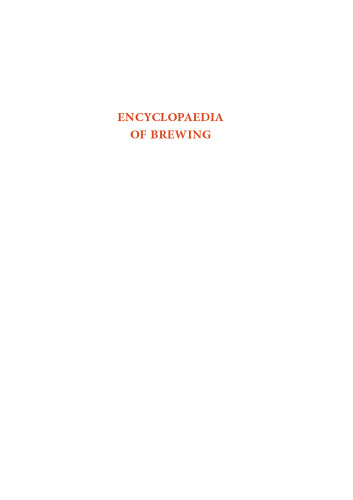 Encyclopaedia of Brewing