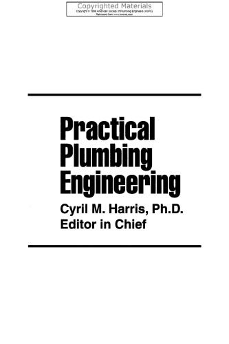 Practical Plumbing Engineering