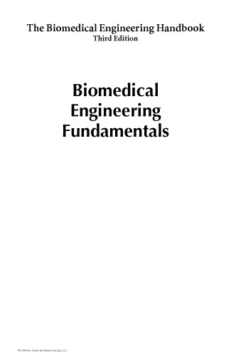 The Biomedical Engineering Handbook, Third Edition: Biomedical Engineering Fundamentals