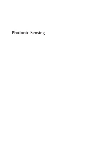 Photonic Sensing: Principles and Applications for Safety and Security Monitoring