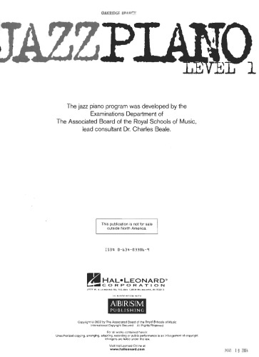 Jazz Piano - Level 1: The Complete Method Level 1