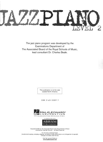 Jazz Piano - Level 2