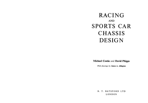 Racing and Sports Car Chassis Design