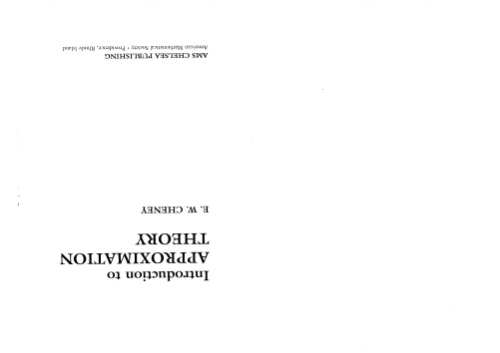 Introduction to approximation theory