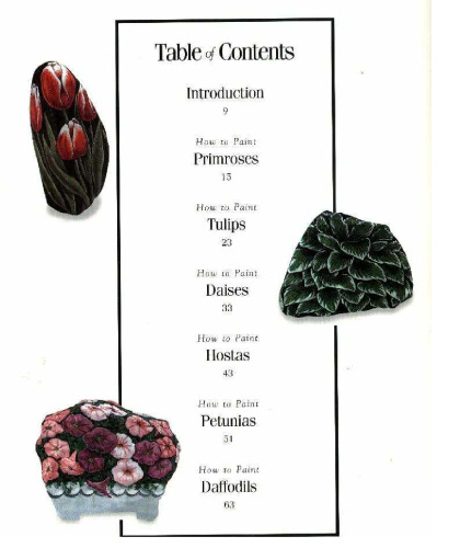 Painting Flowers on Rocks